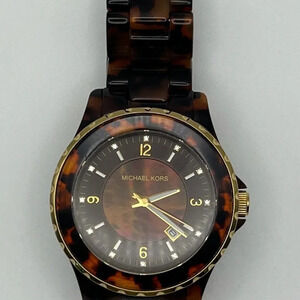 Michael Kors MK5298 Brown Tortoise Shell Ladies Watch Working